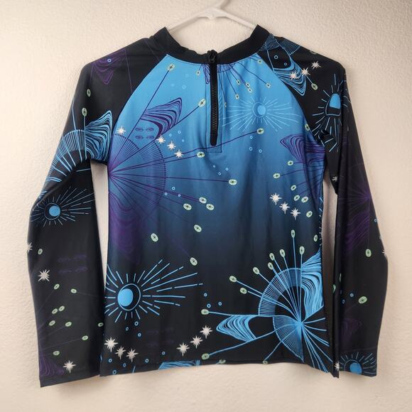 Agua Bendita Eter Noah Rash Guard Rashguard Long Sleeve Blue Size 2 Baby NWT - Picture 2 of 7